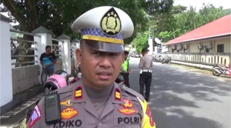 Satlantas Polres Sangihe Himbau Pengendara Tidak Gunakan Knalpot Racing dan Brong.