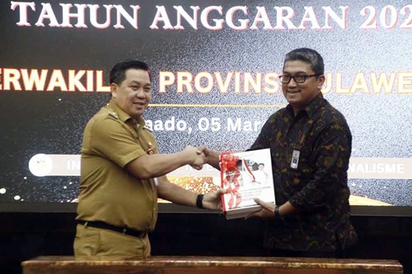 Wagub SK Serahkan Laporan Keuangan 2023 ke BPK, Optimis Pemprov Sulut Kembali Raih Opini WTP