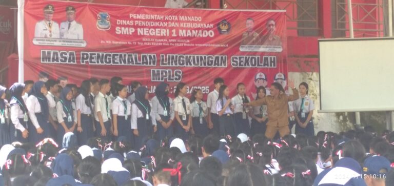 400-an Calon Siswa SMP Negeri 1 Manado Digodok Pembinaan Mental & Karakter, Lumi: Tunjukan Itu ke Masyarakat!