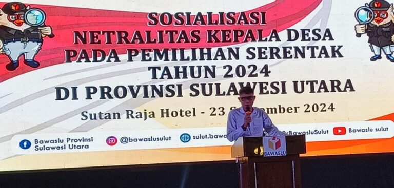 Bawaslu Sulut Ingatkan Netralisasi Kepala Desa di Pilkada Serentak 2024